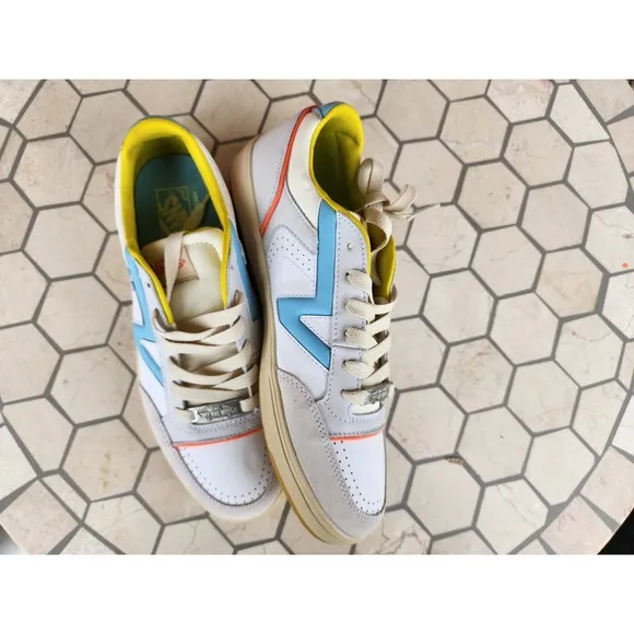 Vans Lowland CC Serio Collection Mens Size 11.5 Sail Cream Sky Blue VN0A5KYF1RC