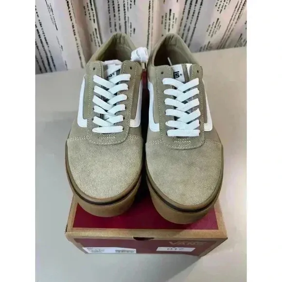Vans Men’s Ward Skate Shoes Suede Gum Incense Color Size 8 New In Box Classic