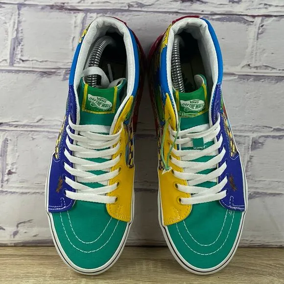 Vans Sesame Street Sk8-Hi Oscar's Taxi Service Womens 7.5 Mens 6 High Top Shoes