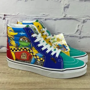 Vans Sesame Street Sk8-Hi Oscar's Taxi Service Womens 7.5 Mens 6 High Top Shoes