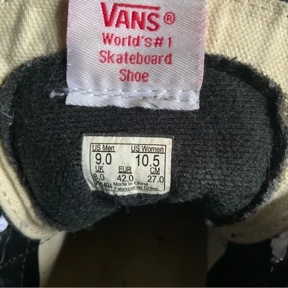 Vans Sk8-Hi black suede high top shoes size 9 Men’s / 11.5 Womens