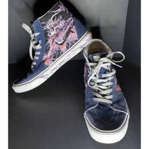 Vans SK8-Hi Skull Lightning Black High Top Mens 11 Shoes Sneakers