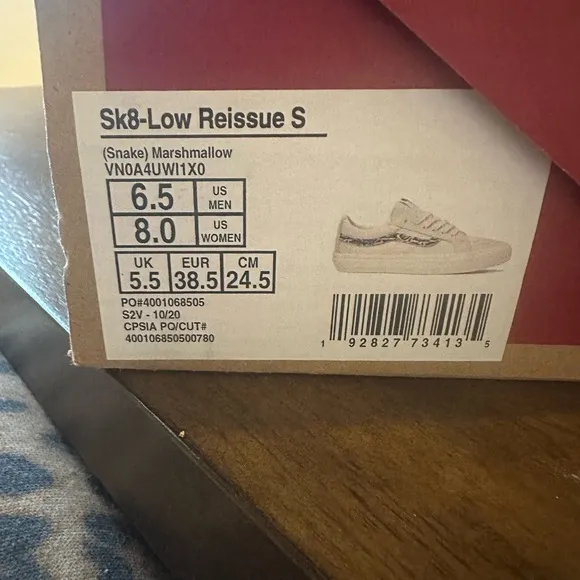 Vans Sk8-Low Reissue SnakeMarshmallow Mens