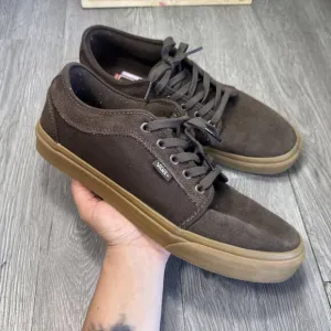 Vans Skate Chukka Low Suede Gum Chocolate Brown Chunky Shoes Men’s Size 12