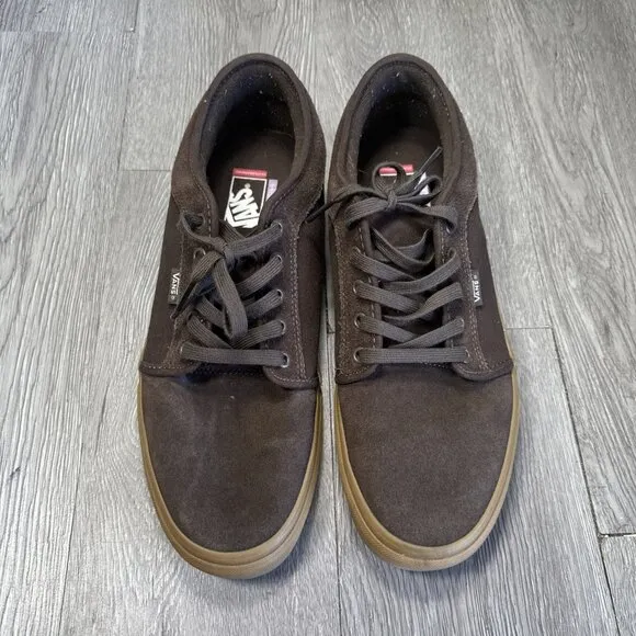 Vans Skate Chukka Low Suede Gum Chocolate Brown Chunky Shoes Men’s Size 12