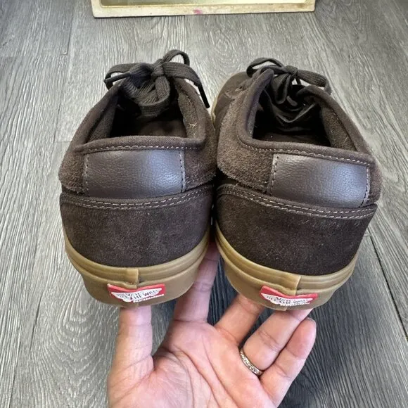 Vans Skate Chukka Low Suede Gum Chocolate Brown Chunky Shoes Men’s Size 12