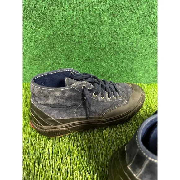 Vans Sneakers Men 9 Blue Suede High Top Ultra Cush Shoes