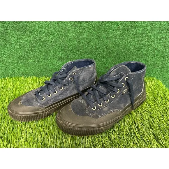 Vans Sneakers Men 9 Blue Suede High Top Ultra Cush Shoes