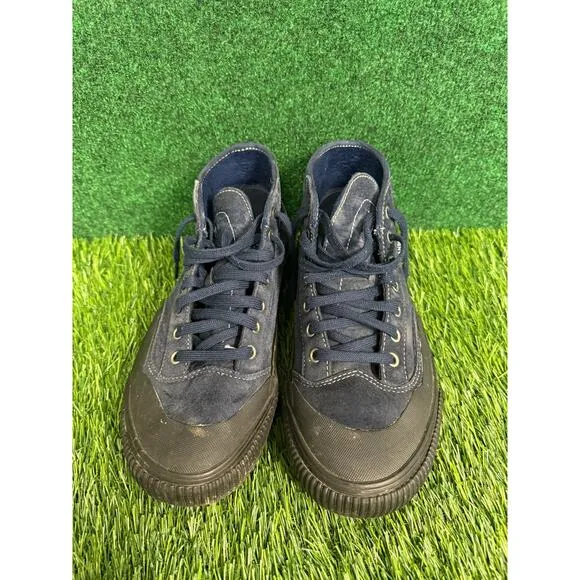 Vans Sneakers Men 9 Blue Suede High Top Ultra Cush Shoes