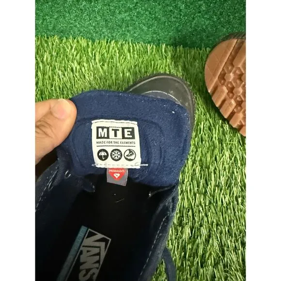 Vans Sneakers Men 9 Blue Suede High Top Ultra Cush Shoes