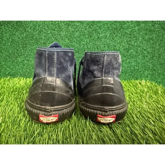 Vans Sneakers Men 9 Blue Suede High Top Ultra Cush Shoes
