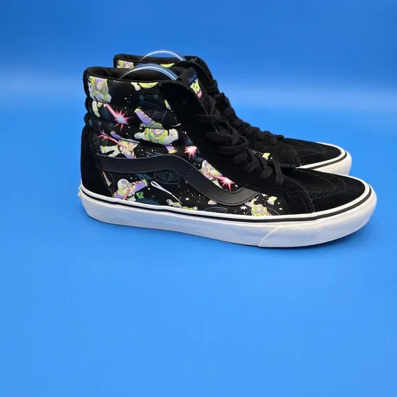 Vans Toy Story Disney Sk8 Hi Top Buzz Lightyear Sneakers Mens 9 Womens 10.5 EUC