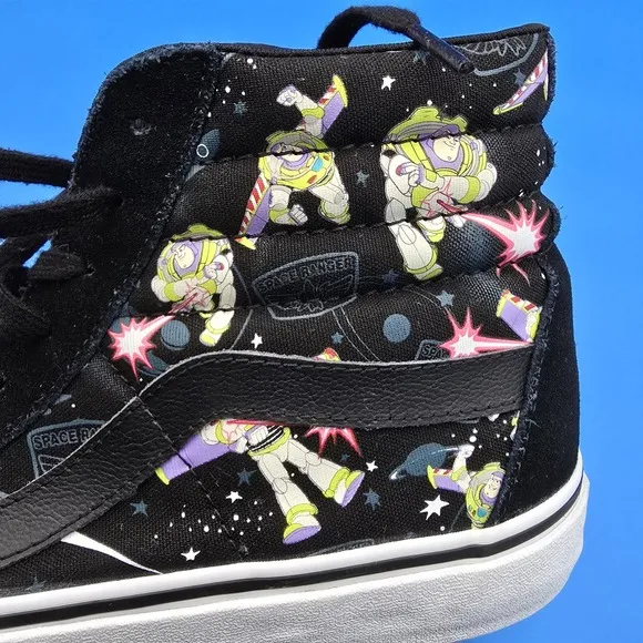 Vans Toy Story Disney Sk8 Hi Top Buzz Lightyear Sneakers Mens 9 Womens 10.5 EUC