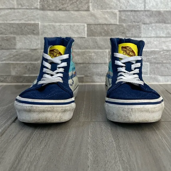 VANS X SpongeBob Sk8-Hi Kid's Limited-Edition- Blue and White- Size 11.5C