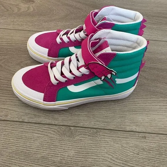 Vans kids high top shoes Dino Barney shoes Very beautiful!