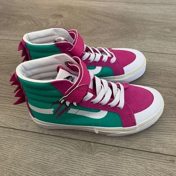 Vans kids high top shoes Dino Barney shoes Very beautiful!