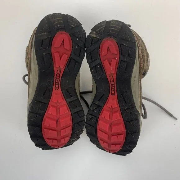Vasque Breeze III Waterproof Hiking Shoes Leather Brown Kids Size 4
