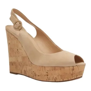 Veronica Beard Dali Cork Wedge Slingback Tan Sandals Women’s Size 9