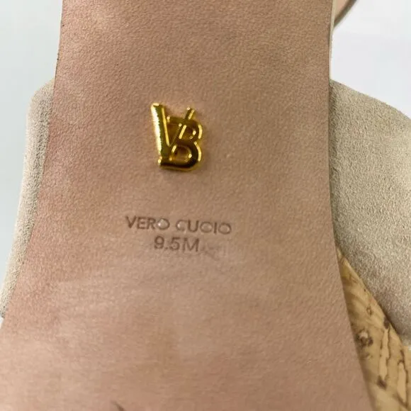 Veronica Beard 'Lucille' Suede Platform Heel Sandals, Cream Ecru Strappy Women’s