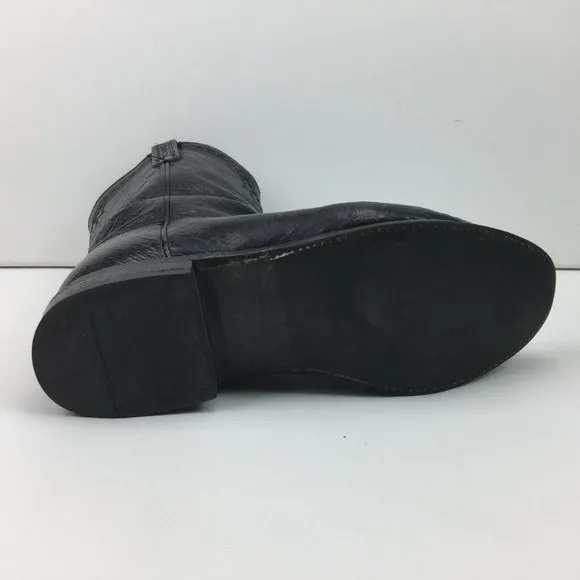 Vibram Men's Black Cowboy Boots T0076G2 10K2E 93035