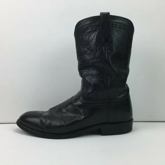 Vibram Men's Black Cowboy Boots T0076G2 10K2E 93035
