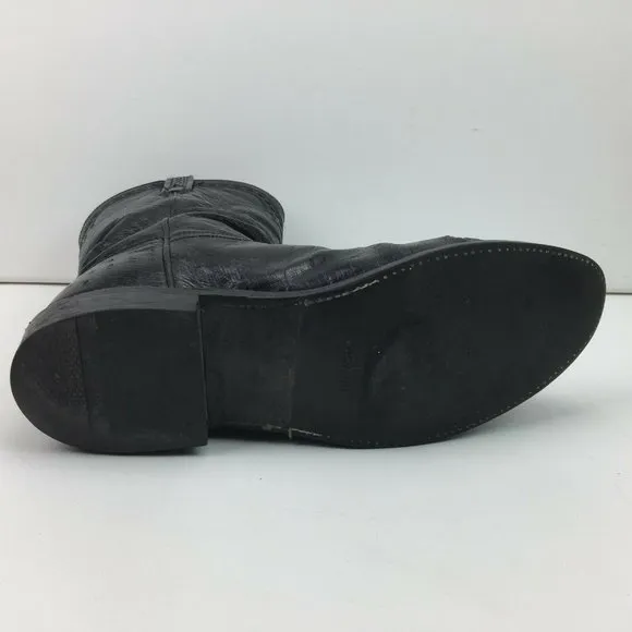 Vibram Men's Black Cowboy Boots T0076G2 10K2E 93035