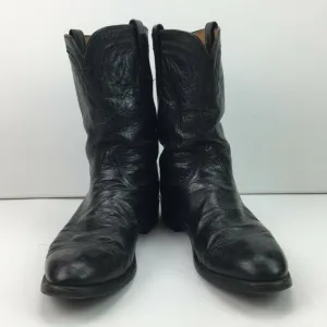 Vibram Men's Black Cowboy Boots T0076G2 10K2E 93035