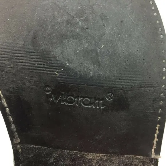 Vibram Men's Black Cowboy Boots T0076G2 10K2E 93035