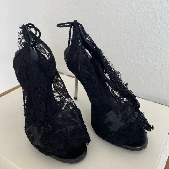 Vicente Rey Handmade Black Luxury Women Shoes. Size EU 36 US 4 - 4.5. Paris.