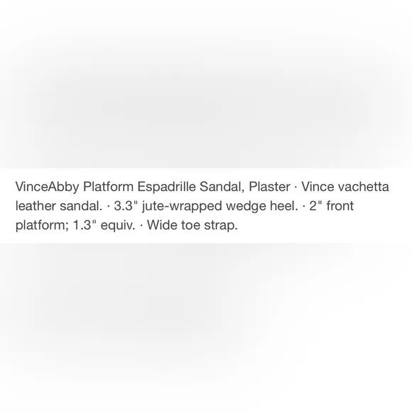 Vince Abby Plaster platform espadrille sandal