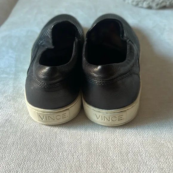 Vince Black Slip-On Men's Shoes like new never worn