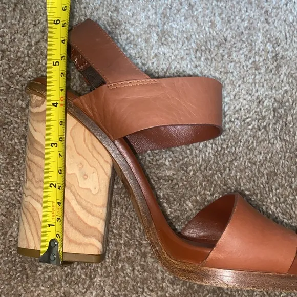 VINCE | Brown Platform Sandals with Chunky Heel