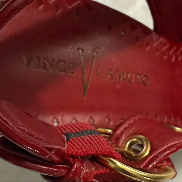 Vince Camuto Red Heels Chunky Cone Heel
