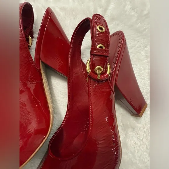 Vince Camuto Red Heels Chunky Cone Heel