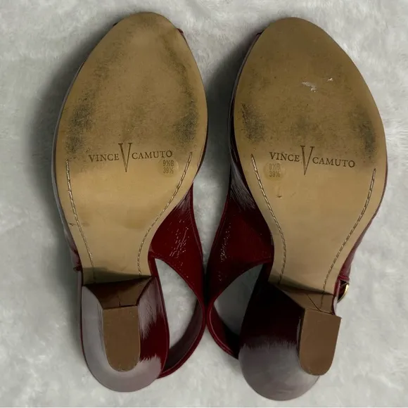 Vince Camuto Red Heels Chunky Cone Heel