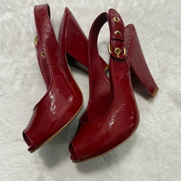 Vince Camuto Red Heels Chunky Cone Heel
