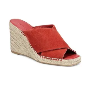 Vince Gaelan Wedge Espadrille Sandal Red Clay Sz 8.5  Retail $350