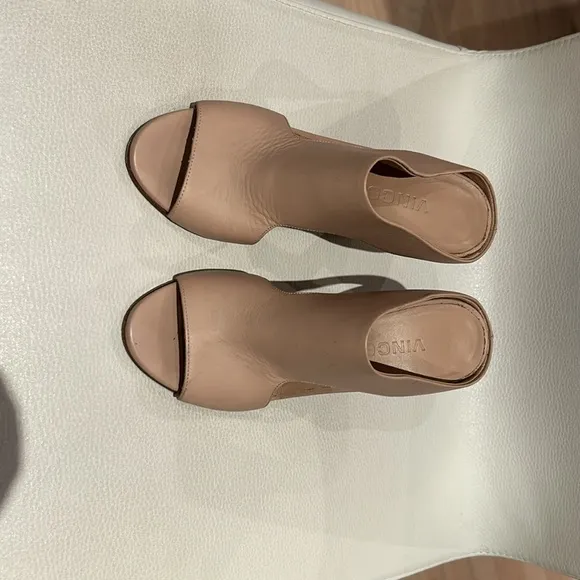 Vince Nude Kaya Wedge Shoes