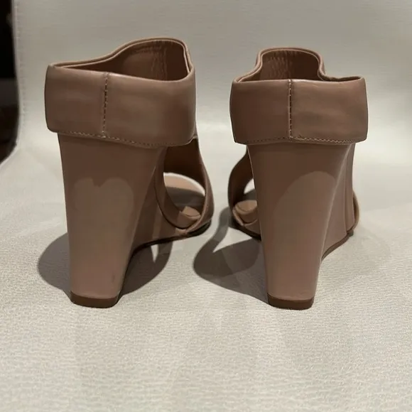 Vince Nude Kaya Wedge Shoes