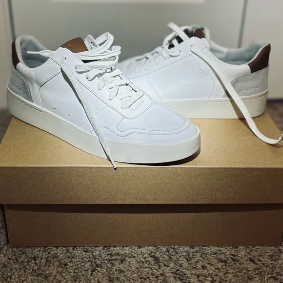 Vince White and Tan Men's Shoes (Worn once!)