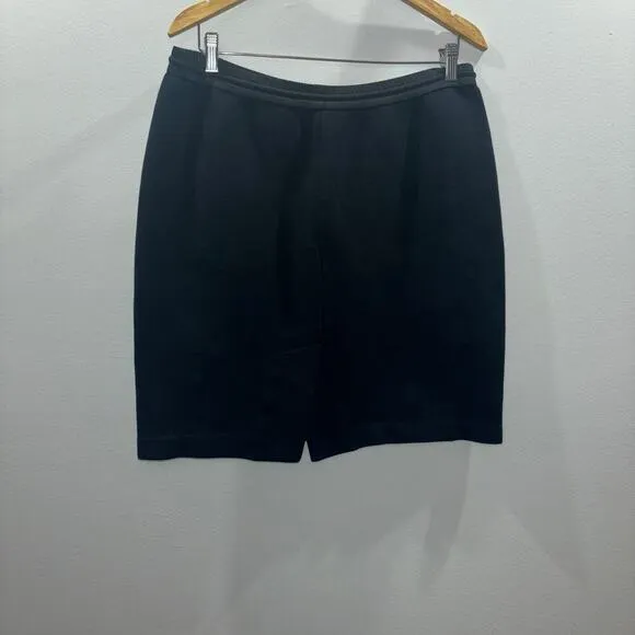 VINCE. XO Barney’s New York Black Stretch Drawstring Pull- On Skirt Size Large