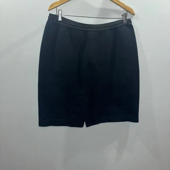 VINCE. XO Barney’s New York Black Stretch Drawstring Pull- On Skirt Size Large