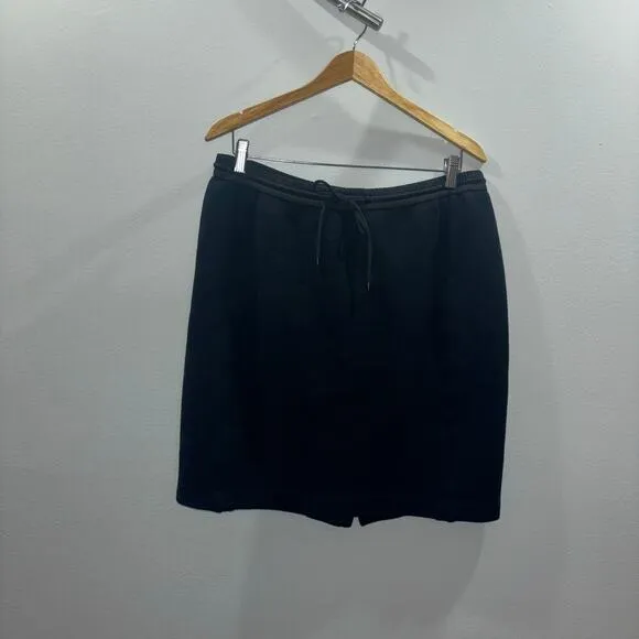 VINCE. XO Barney’s New York Black Stretch Drawstring Pull- On Skirt Size Large