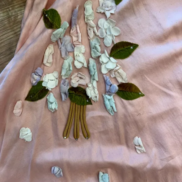 Vintage 50’s circle skirt flower detail handmade one of a kind! 4-6