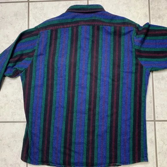 Vintage 80s 90s‎ Thick Flannel Button Up Shirt USA