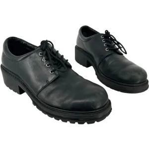 Vintage 90s y2k Esprit size 7 Fremont black Lace Up Oxford Chunky Women's Shoes