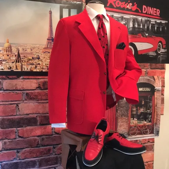 Vintage ArtCraft Red Blazer