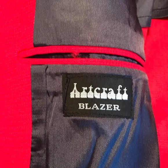 Vintage ArtCraft Red Blazer