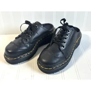 vintage black Dr Martens 9936 chunky oxford mules shoes england UK 4 US Womens 6