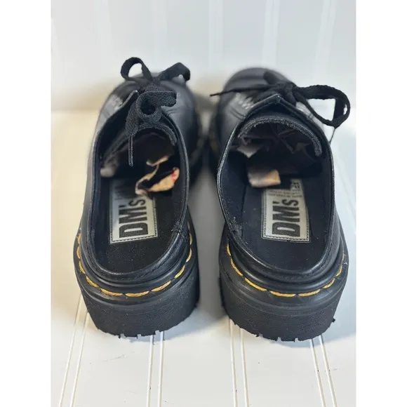 vintage black Dr Martens 9936 chunky oxford mules shoes england UK 4 US Womens 6